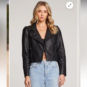 NWT VEGAN Leather Merrita Jacket by Saltwater Luxe